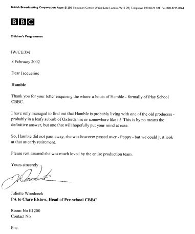 An official BBC letter!